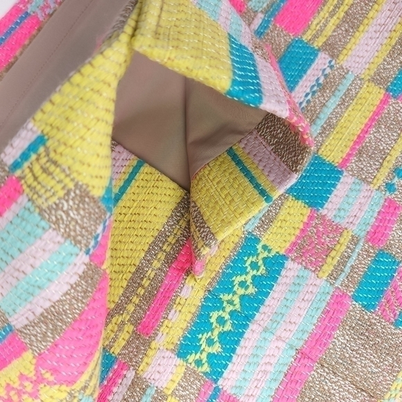 Doncaster Pink Yellow Blue Embroidered Skirt Size 8 - Picture 9 of 11